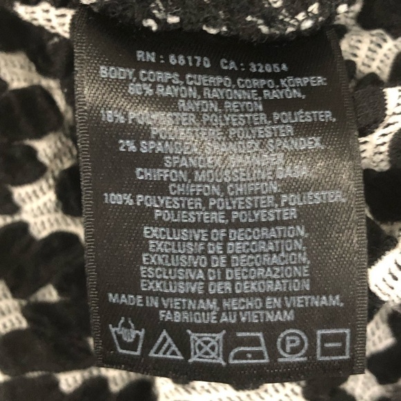 Anthropology Postmark black and white top, medium - Picture 7 of 7